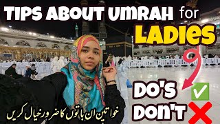 Helpful Information for ladies about Umrah  Must watch this video before you go to UMRAH🕋 [upl. by Nuri]