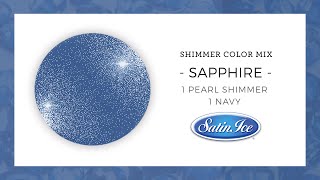 Sapphire – A Satin Ice Shimmer Fondant Color Mix [upl. by Aramad]