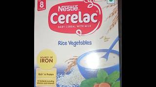 Nestle Cerelac baby cereal with milk rice Vegetables 8month plus shorts [upl. by Ahsenrad]