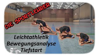 Leichtathletik  Bewegungsanalyse Tiefstart [upl. by Renita132]