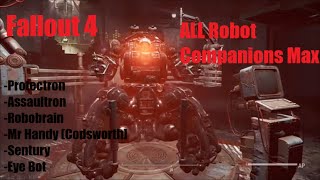 Fallout 4  Automatron All Robot Companions Max [upl. by Oiralednac770]