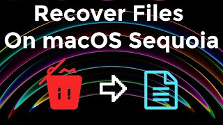 3 WAYSRecover Deleted Files On macOS 15 Sequoia Recover Files Deleted from Trash macos15 [upl. by Rakel]