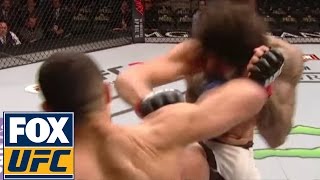 UFC fighter learns painful instant karma lesson after cheap shot in UFC 196 [upl. by Ehcnalb]