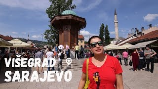 One Day Trip in Sarajevo and Visegrad Bosnia and Herzegovina  Разходка в Сараево и Вишеград в Босна [upl. by Yadrahc]