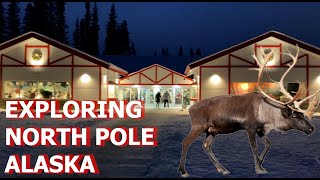 Exploring North Pole Alaska  Santa Claus House White Christmas [upl. by Nylsirhc]