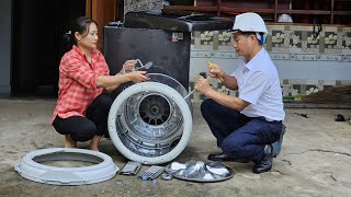 Directors Wife and Husband Repair amp Maintain Washing Machines For Customers  Ly Phuc An [upl. by Epstein]