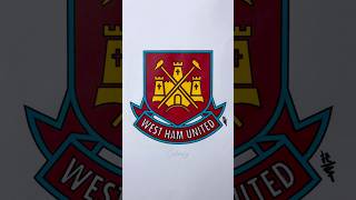 West Ham United westham westhamunited premierleague football futbol satisfying asmr coloring [upl. by Ellierim352]