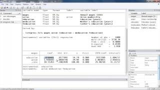 Instrumentalvariables regression using Stata® [upl. by Ettennat104]