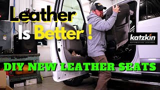 Leather Is Better  DIY Katzkin Leather How To Installation on Ford F150  Tips and Review [upl. by Wettam972]