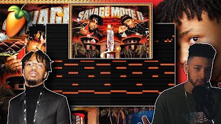 How Metro Boomin Makes CRAZY Beats For 21 Savage SAVAGE MODE 2 [upl. by Ysus]