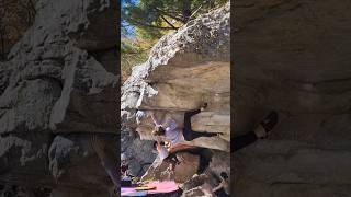 Andrews Boulder Problem V4  Gunks Bouldering Trapps climbing [upl. by Attelrahc]