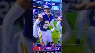 Camryn Bynum HILARIOUSLY dances after interception on CJ Stroud minnesotavikings skol [upl. by Eliades842]