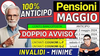 ✅ PENSIONI MAGGIO ➜ RITIRO Pagamenti Anticipati e AUMENTI SOLO X QUESTI PENSIONATI 📈 INVALIDI MINIME [upl. by Athenian14]