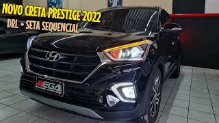 Lâmpadas Ultra Led  Fita Drl e Seta Sequencial Novo Hyundai Creta Prestige 2022 20 [upl. by Etty]