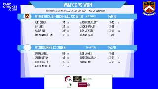 Wightwick amp Finchfield CC 1st XI v Wombourne CC 2nd XI [upl. by Pirbhai]