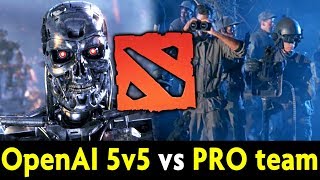 OpenAI 5v5 vs Dota TOP 005 players — FIRST game vs pro team [upl. by Tahpos]