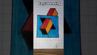 Easy 3d drawingshorts 3ddrawing illusion viral drawing ytshorts voice credit mrroshan3dart [upl. by Serge958]