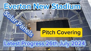 Everton FC New Stadium at Bramley Moore Dock Update 26072024 [upl. by Ainessey]