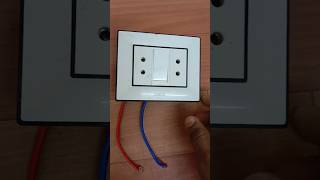 How to connect 2 sockets in 1 switch board in hindi [upl. by Leonardi79]