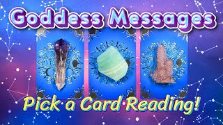 GODDESS MESSAGES 🔮 Divine Guidance Pick a Card Tarot Reading 🌙✨ [upl. by Pollock]