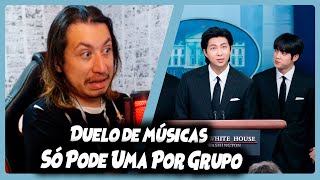 DESAFIO  Só pode escolher UMA MÚSICA de cada GRUPO DE KPOP  REACT DO MORENO com os mods [upl. by Mittel]