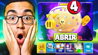 ABRO 4 MEGAHUCHAS en 4 CUENTAS y me TOCAN 3 SKINS🥵🥵🥵 [upl. by Acinet583]