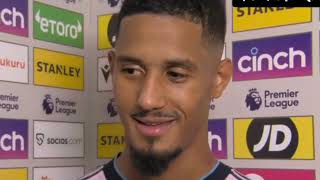 William Saliba Post Match Interview Crystal Palace 0 vs 2 Arsenal [upl. by Marinelli763]