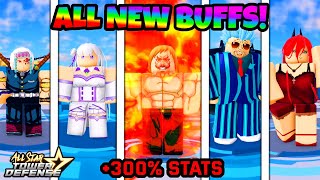 ALL NEW BUFFED 6 STARS SHOWCASE BROKEN STORY META  All Star Tower Defense [upl. by Jacklyn191]