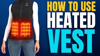 Tutorial  How to Use Battery Heated Vest  Venture Heat Womens Heated Vest Review [upl. by Robinia]