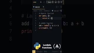 Lambda Functions in Python [upl. by Eeslehc523]