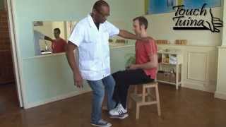 Touch Tuina How to treat back pain in seated [upl. by Annahpos]