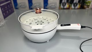 Imported Electric Cooker Pan with Steamer  4L Capacity 1500W  gawadarimport unboxing viral [upl. by Peterson]