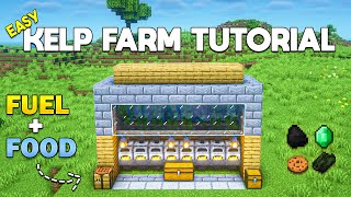 Minecraft 121 easy kelp farm tutorial [upl. by Ylrahc]