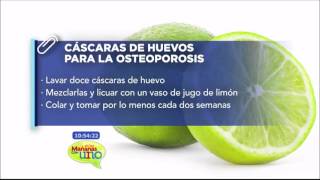 Cáscaras de huevos para la osteoporosis [upl. by Nosreip]