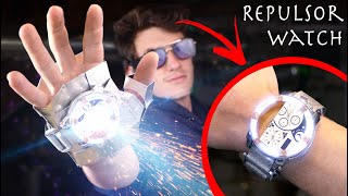 Working Expandable Iron Man Watch Glove Repulsor From Captain America Civil War [upl. by Daven431]