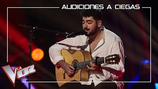 Gonzalo Alhambra canta Pienso en tu mirá  Audiciones a ciegas  La Voz Antena 3 2020 [upl. by Prissy]