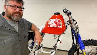 Progress Made On The Honda XR Bike In A Box [upl. by Airdnaid]