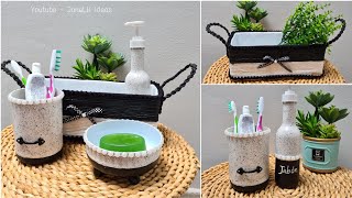 Manualidades para el BAÑO CON RECICLAJE  Kit para Banheiro com Reciclagem  Kit para el Baño ♻️ [upl. by Jonas]