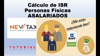 Cálculo de ISR Personas Físicas 2022  Asalariados  caso real en excel  rumbo a la anual [upl. by Christoforo]