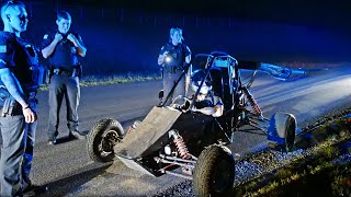 Street racing my 600cc Crosskart then Cops pulled up [upl. by Eki]