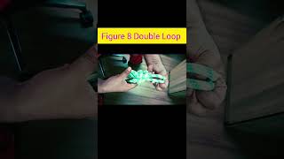 Figure 8 Double Loop Knots vtuber reels trending diy rope video views [upl. by Old]