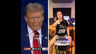 The Kiffness x Donald Trump  They are eating the cat  Viral Song  shorts viral debate trump [upl. by Bena]