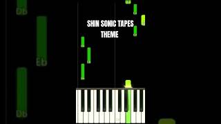 SHIN SONIC TAPES THEME  Piano For Beginners piano beginners beginner shorts pianotutorial [upl. by Irrab]