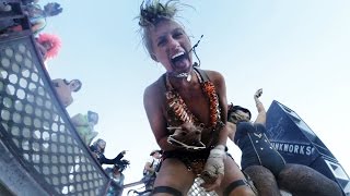 GoPro Falls Off Drone Into Burning Man Dance Floor [upl. by Ilenay605]