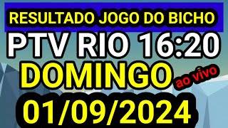 Resultado jogo do bicho PTV DOMINGO ao vivo 1600 hr hoje ao vivo 01092024  DOMINGO [upl. by Nirrej405]