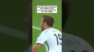 GÖTZE SCORES IN THE LAST MINUTES TO WIN THE WORLD CUP [upl. by Narayan]