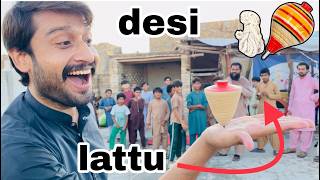 Wooden spinning top tricks  lattu game trick  lattu kaise chalate hain amazing Lato Lato game [upl. by Enileve]