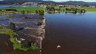 Binalong Bay Road floodway after the recent heavy rain [upl. by Kort910]