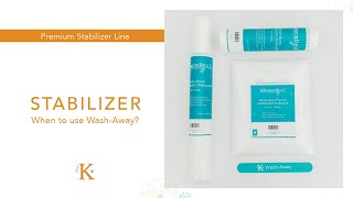 When to Use Wash Away Stabilizer [upl. by Adnaram]