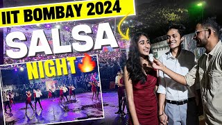 The most beautiful Salsa Night of IIT Bombay 2024 🕺💃😳 iitbombay iit salsa iitjee jee students [upl. by Gerek]